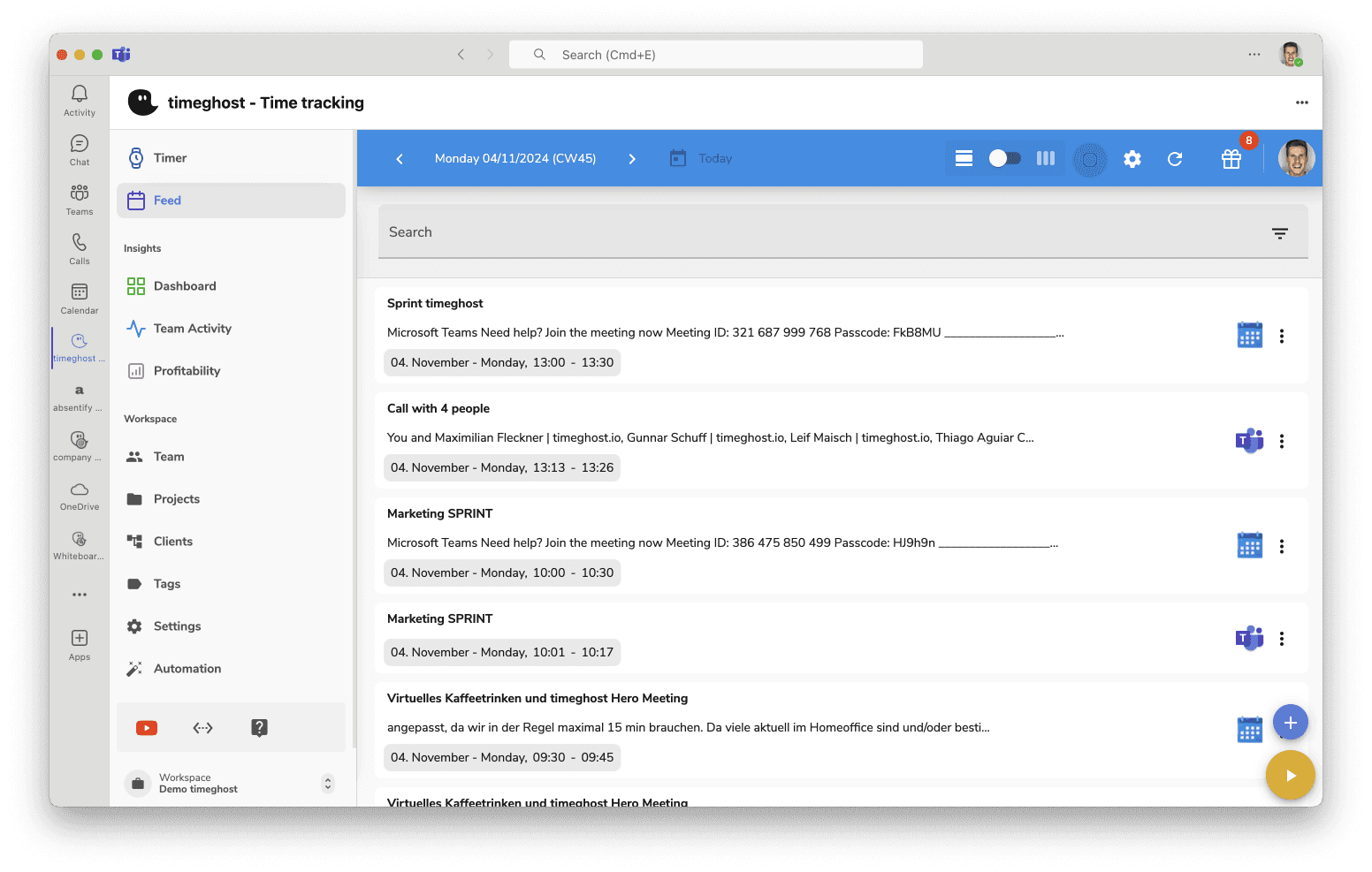 Intelligente Zeitvorschläge